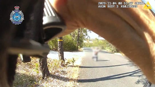 Jacob Dwyer during his arrest.
