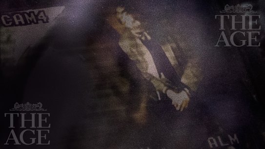 Exclusive photo. Handcuffed in the back of a prison van, Cardinal George Pell leaves the County Court after being jailed for six years on child sexual abuse charges.