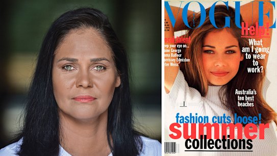 Index image for feature on Elaine George's 1993 Vogue cover.