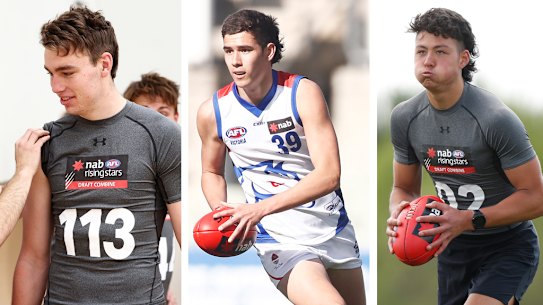 Riley Thilthorpe, Reef McInnes and Connor Downie.