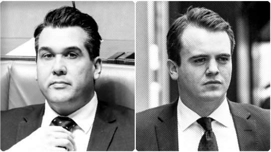 Michael Sukkar (left) and Marcus Bastiaan.