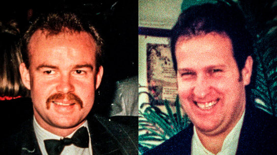 Sergeant Gary Silk (left) and Senior Constable Rodney Miller were fatally shot in Moorabbin in 1998.