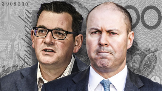 Treasurer Josh Frydenberg and Victorian Premier Daniel Andrews are butting heads over infrastructure projects in the state.