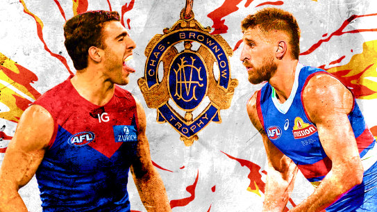 Brownlow fancies: Christian Petracca and Marcus Bontempelli.