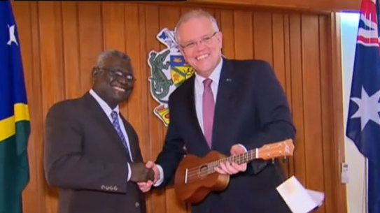 Prime Minister Scott Morrison was unable to convince Manasseh Sogavare to not sign the agreement with Beijing.