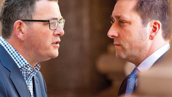 Daniel Andrews and Matthew Guy will battle it out during the next 100 days before the state election.