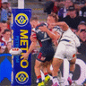 The controversial tackle that led to Reuben Cotter being sin-binned.
