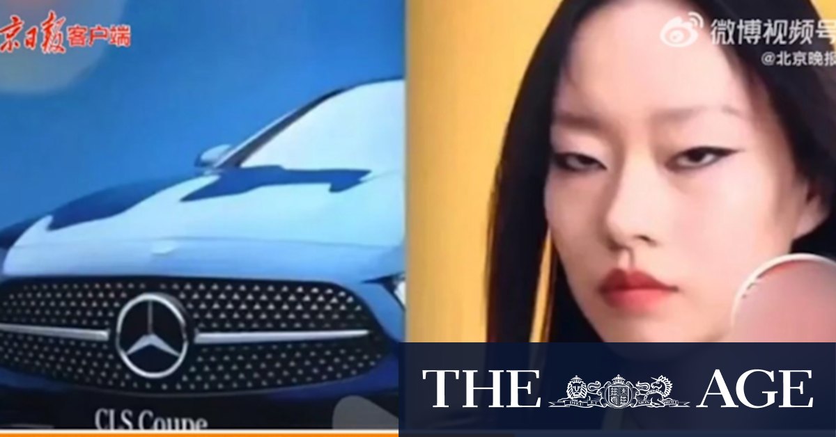 Mercedes swept up in China internet furore over model's 'slanted eyes' - Vimarsana News