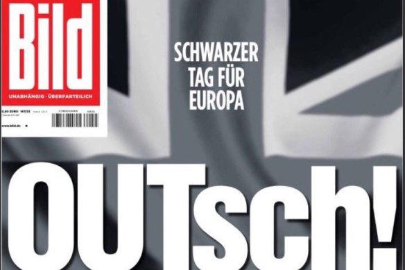 Bild is Germany’s biggest newspaper.
