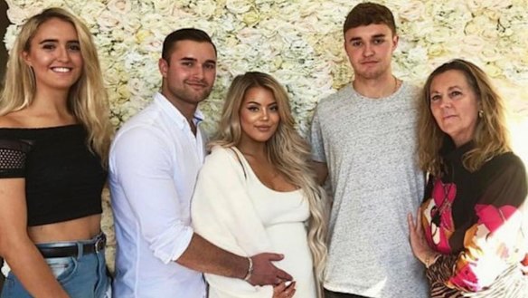 The Rebelo family: Monique, Andre with then-girlfriend Gracie Piscopo, Fabian and Colleen Rebelo. Picture: Supplied