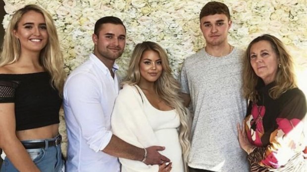 The Rebelo family: Monique, Andre with then-girlfriend Gracie Piscopo, Fabian and Colleen Rebelo. Picture: Supplied