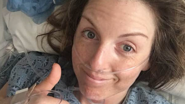 Claire Nelson recovering in hospital after being lost in the desert for four days.