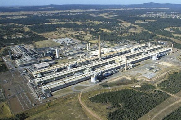 The former Norsk Hydro aluminium smelter at Kurri Kurri, near Newcastle, where the federal government is hoping to get Snowy Hydro to build a gas-fired peaking plant.