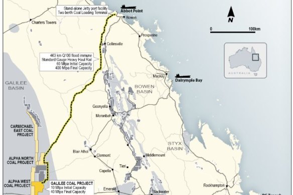 Waratah Coal's Galilee Coal Project, now known as the China First coal project, plans to mine through the Bimblebox Nature Refuge. However it has set aside a similar area as an environmental offset.