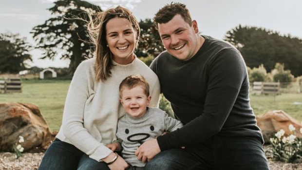 Duncan Craw, his wife Taylia and their young son Levi.