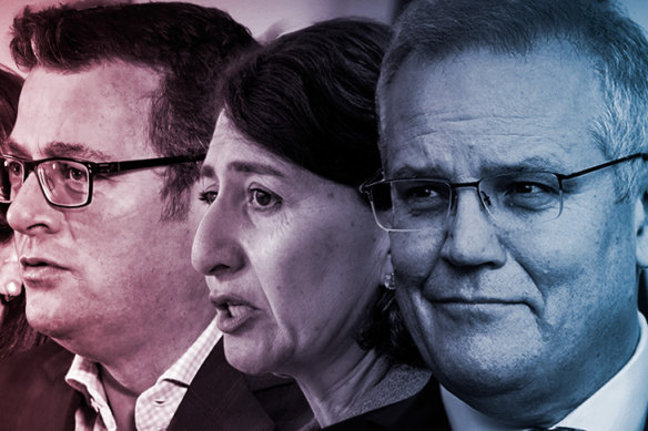 Daniel Andrews, Gladys Berejiklian and Scott Morrison.