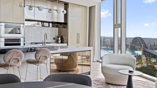 One half of the Tartaks whole level ownership in Barangaroo’s Crown Towers.