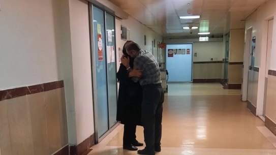 The parents of Mahsa Amini, the 22-year-old Iranian woman who died in the custody of the morality police.