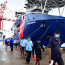 Sending a message, Border Force ship docks in Colombo to return Sri Lankans