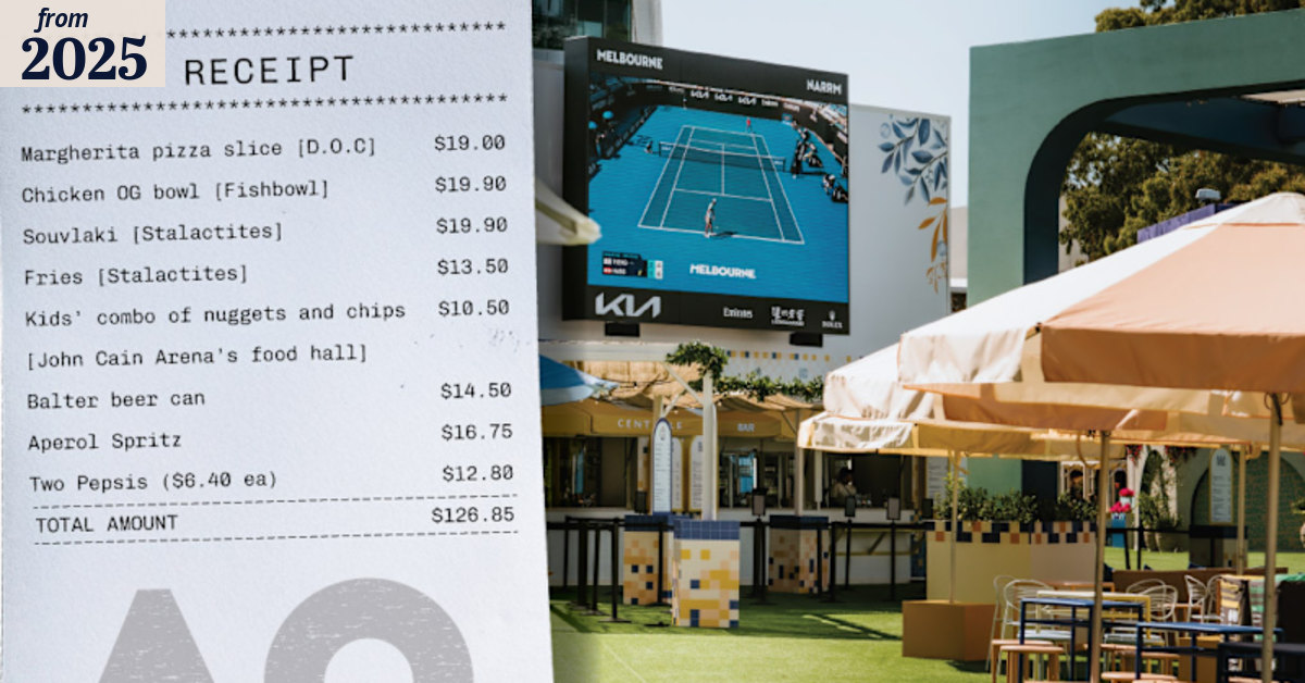 Australian Open 2025: Food prices at the Open too expensive