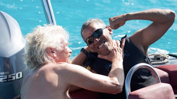 Richard Branson hosted former US president Barack Obama on Necker after Obama's second term.