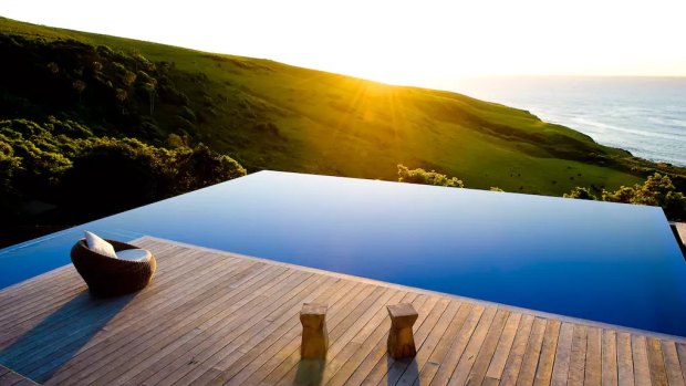 The Ocean Farm property in Gerringong is tucked away in the coastal forests.
