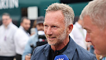 Christian Horner was spotted at his home grand prix. 