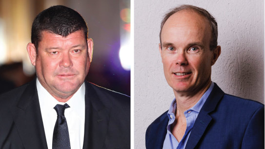 James Packer and Hamish Douglass