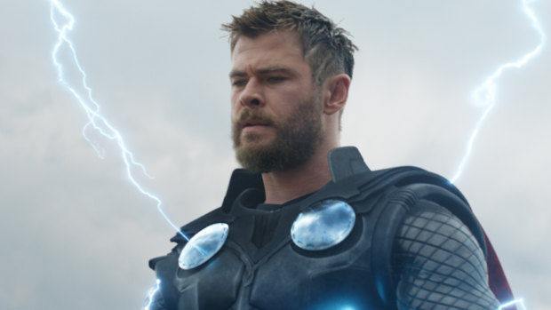 The image that produced the body policing of Chris Hemsworth (as Thor in Avengers Endgame).