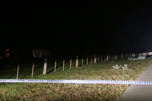 The homicide squad is investigating.