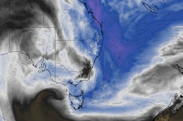 An “atmospheric river” is generating rain right across eastern Australia.