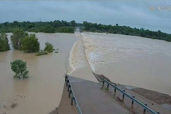 Devastating floods in North Queensland in December.
