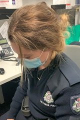 The 26-year-old constable was allegedly attacked after questioning someone who wasn't wearing a mask. 