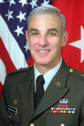Retired Major-General James Grazioplene, seen here as a one-star general.