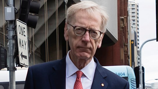 Commissioner Kenneth Hayne arriving for the Banking Royal Commission.