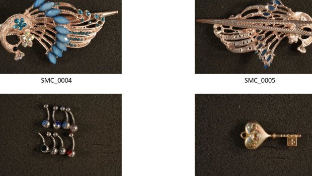 Some of the recovered jewellery.
