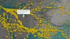 Flight tracking website FlightRadar24 shows planes skirting around Iran after it closed its airspace on Thursday.