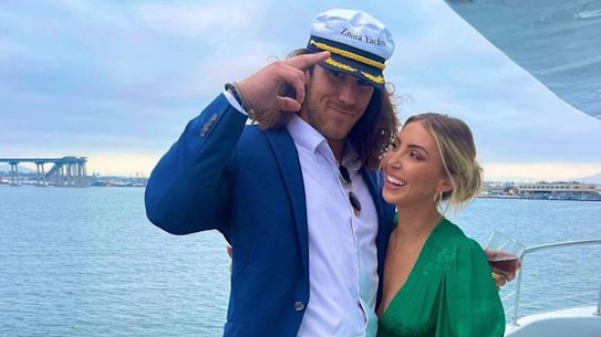 Callum Robinson and his girlfriend Emily Horwath.