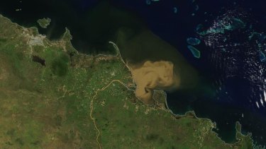 Summer flooding in north Queensland delivers significant freshwater runoff into the Coral Sea creating concerns over the impact to the adjacent Great Barrier Reef.