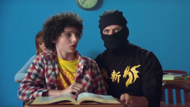 Stranger Things' Finn Wolfhard stars as a young version of Ninja Sex Party singer Dan in the comedy internet sensation's latest music video, Danny Don't You Know.