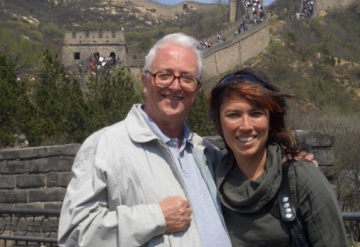 Danny Kane with daughter Zya/Julia on the Great Wall, 2009.