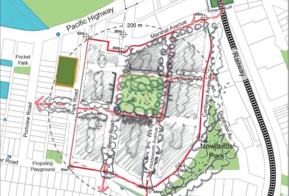A design workshop attended by senior planning bureaucrats suggested a grid-like layout around a central park.