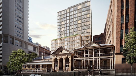 A concept image of the development which would be located next to the Justice and Police Museum