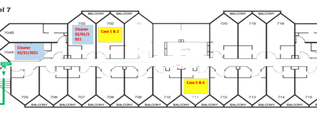 Level 7 of the Hotel Grand Chancellor.