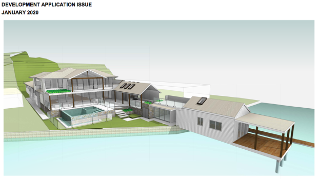 Bill Papas’ renovation plans for his $5.8 million property on the NSW Central Coast. 