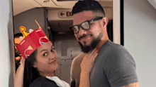 Couple Sara Jade Arroyo Montalvo and fiancé Bladimil Arroyo were headed to their private elopement in Vegas. 