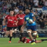 Blues buckle in crunch moments but push Crusaders all the way