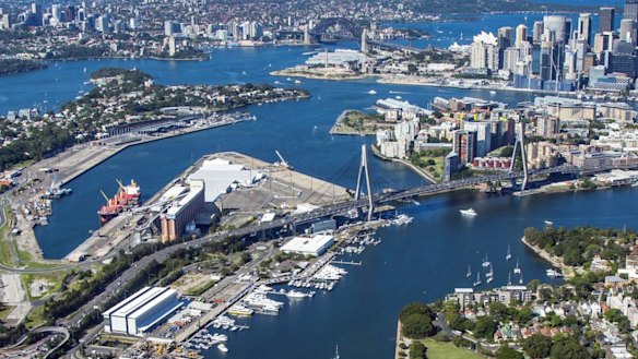 Highly contaminated spoil will be barged to White Bay in Sydney's inner west.