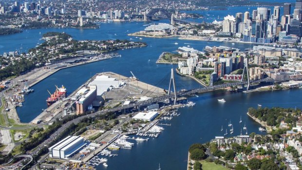 Highly contaminated spoil will be barged to White Bay in Sydney's inner west.