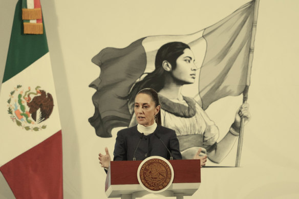 Claudia Sheinbaum, Mexico’s president, on February 3. 